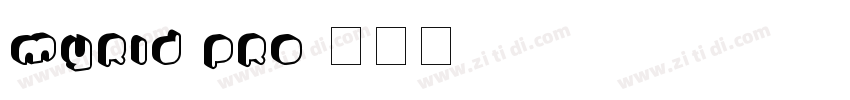 Myrid pro字体转换